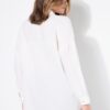 Πουκάμισο oversized με μακριά μανίκια και πλαϊνά σκισίματα