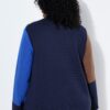 Πουλόβερ oversized, color blocking και γράμματα από στρας