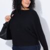 Πουλόβερ oversized με οριζόντια ριμπ πλέξη