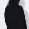Πουλόβερ oversized με οριζόντια ριμπ πλέξη