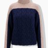 Πουλόβερ πλεκτό oversized με όρθιο γιακά