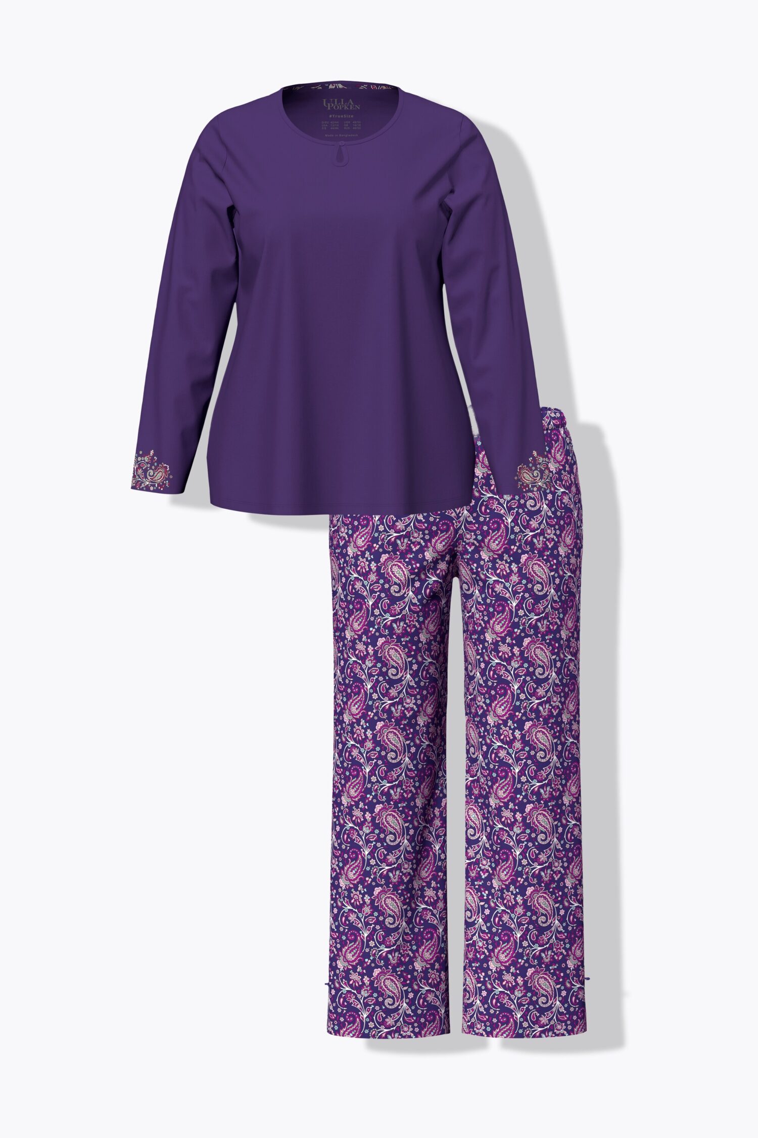 Πυτζάμες σετ 2 τεμαχίων με paisley print