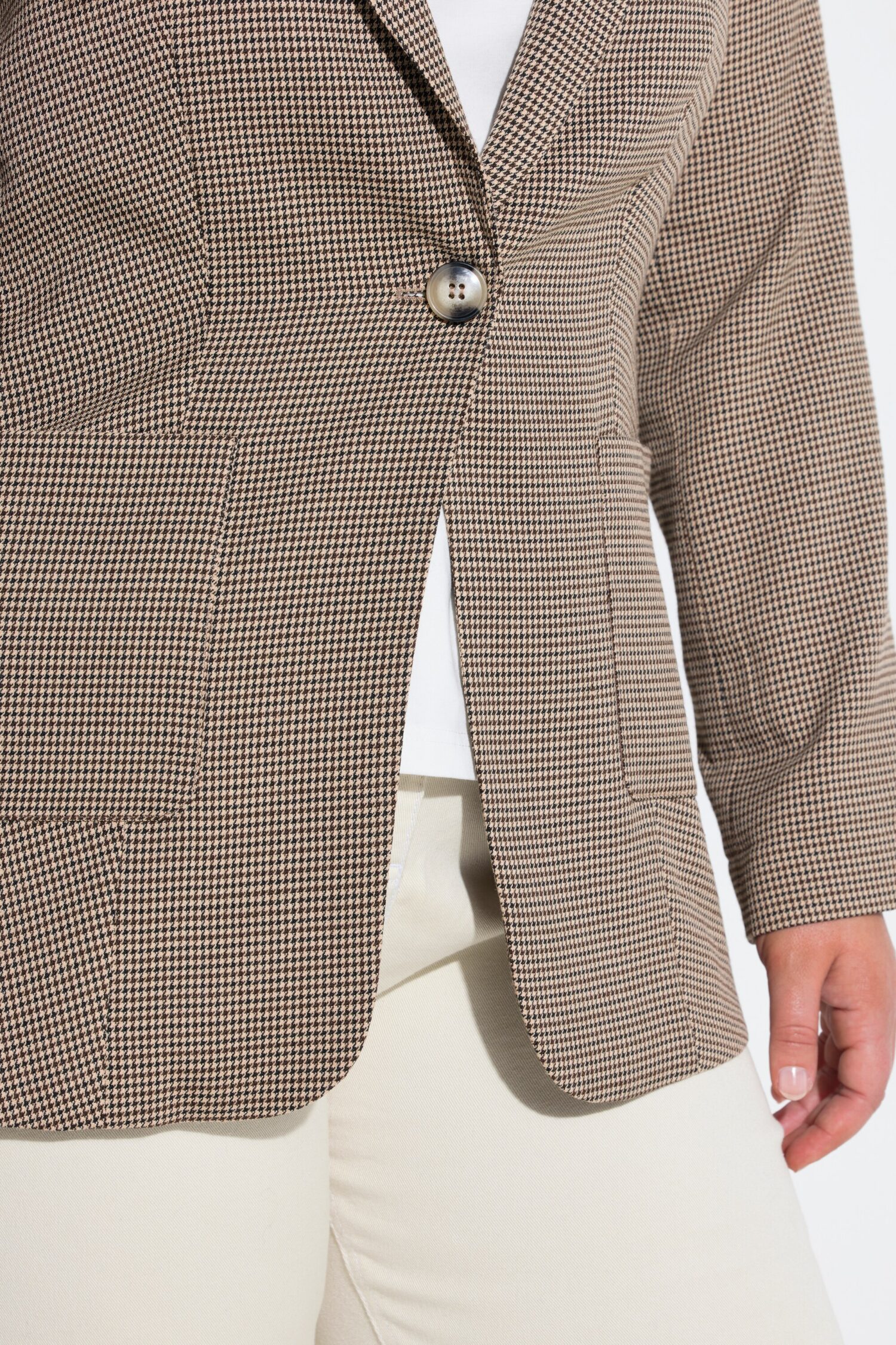 Σακάκι ελαφρώς oversized με σχέδιο και πλήρη επένδυση