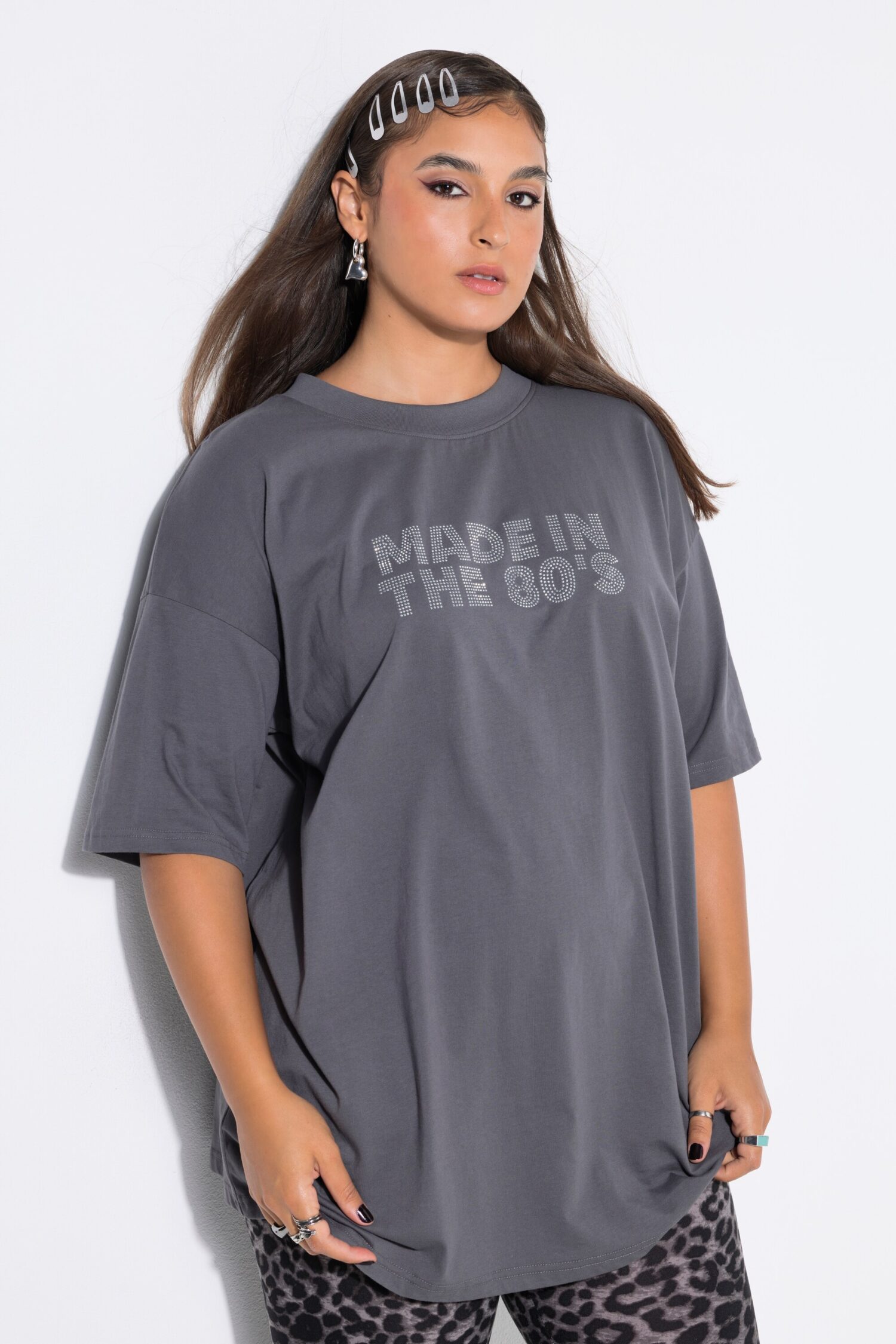 T-shirt oversized με σχέδιο "Made in the 80s"