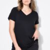 T-shirt σε φαρδιά, κλασική εφαρμογή με λαιμόκοψη V