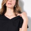 T-shirt σε φαρδιά, κλασική εφαρμογή με λαιμόκοψη V