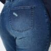 Τζιν παντελόνι ελαστικό με άνετη εφαρμογή mom fit