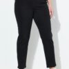 Τζιν παντελόνι mom fit, ελαστικό με 5 τσέπες