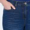 Τζιν παντελόνι mom fit, ελαστικό με 5 τσέπες