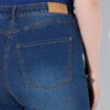 Τζιν παντελόνι mom fit, ελαστικό με 5 τσέπες