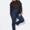 Τζιν παντελόνι mom fit ψηλόμεσο με washed effect