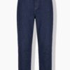 Τζιν παντελόνι mom fit ψηλόμεσο με washed effect