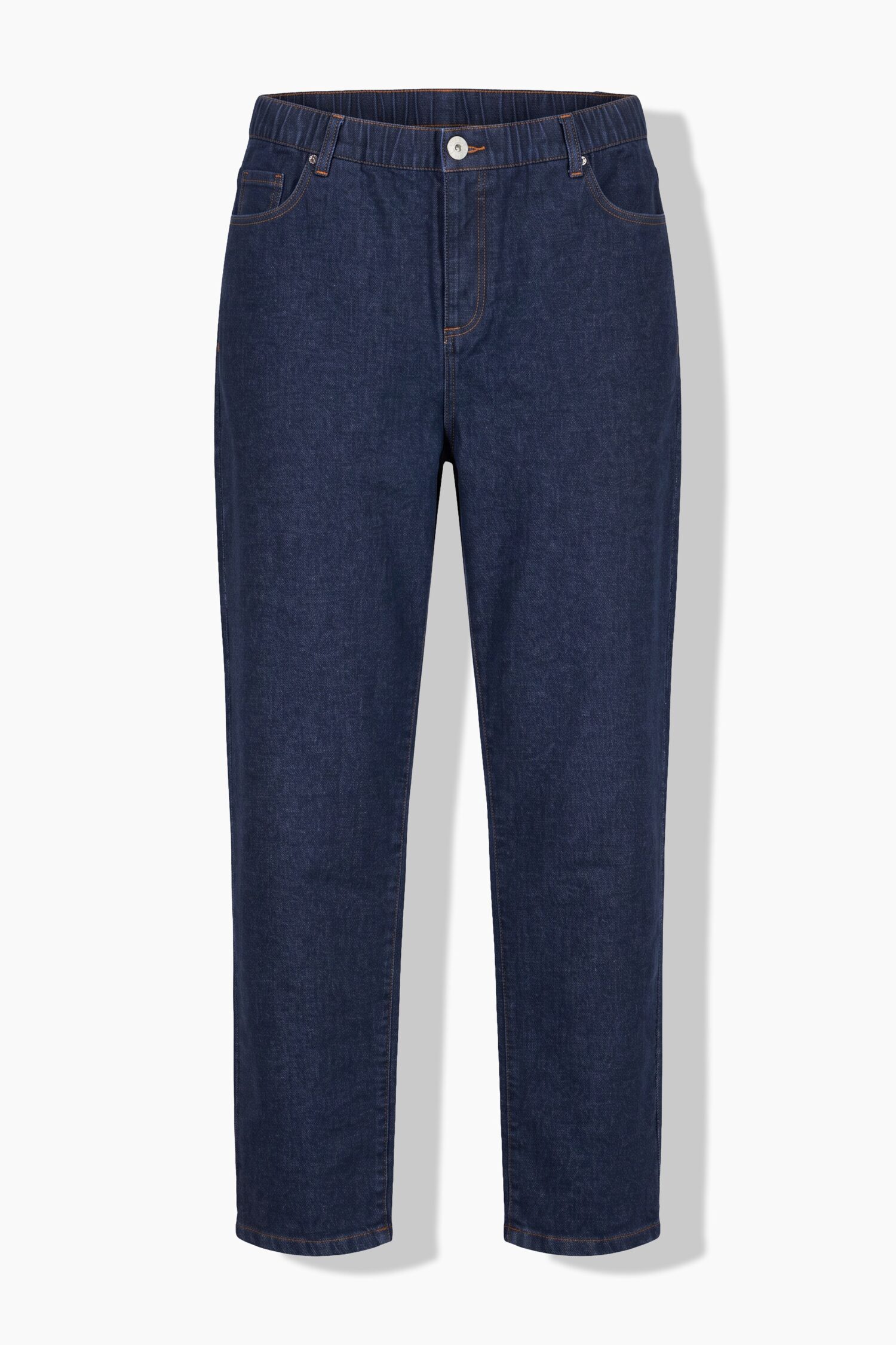 Τζιν παντελόνι mom fit ψηλόμεσο με washed effect