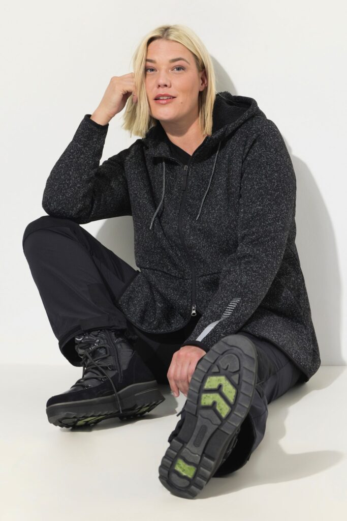 Ζακέτα fleece με κουκούλα