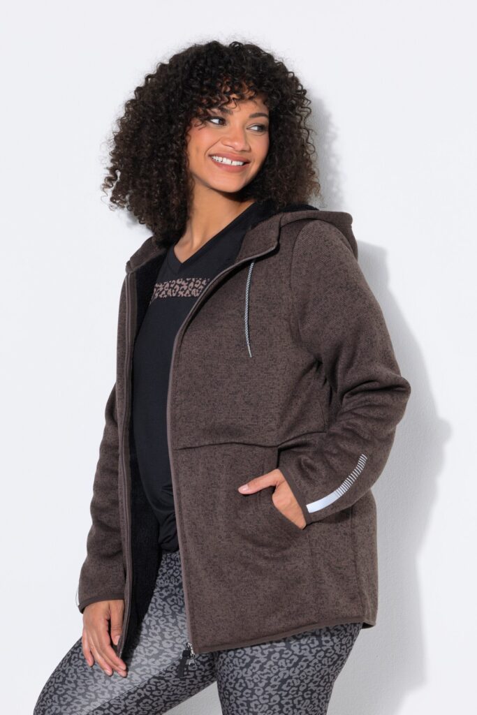 Ζακέτα fleece με κουκούλα