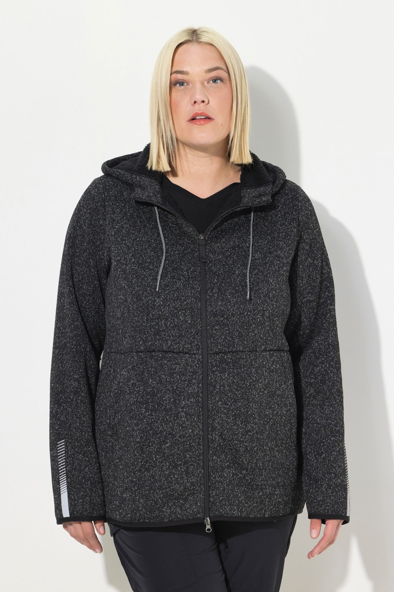 Ζακέτα fleece με κουκούλα