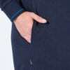 Ζακέτα φούτερ oversized με φερμουάρ διπλής κατεύθυνσης