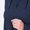 Ζακέτα φούτερ oversized με φερμουάρ διπλής κατεύθυνσης