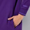 Ζακέτα φούτερ oversized με φερμουάρ διπλής κατεύθυνσης