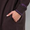 Ζακέτα φούτερ oversized με φερμουάρ διπλής κατεύθυνσης