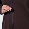 Ζακέτα φούτερ oversized με φερμουάρ διπλής κατεύθυνσης