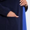 Ζακέτα oversized χωρίς κλείσιμο και μακριά μανίκια
