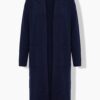 Ζακέτα oversized χωρίς κλείσιμο και μακριά μανίκια