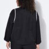 Ζακέτα oversized με όρθιο γιακά και μακριά μανίκια