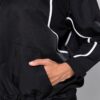 Ζακέτα oversized με όρθιο γιακά και μακριά μανίκια
