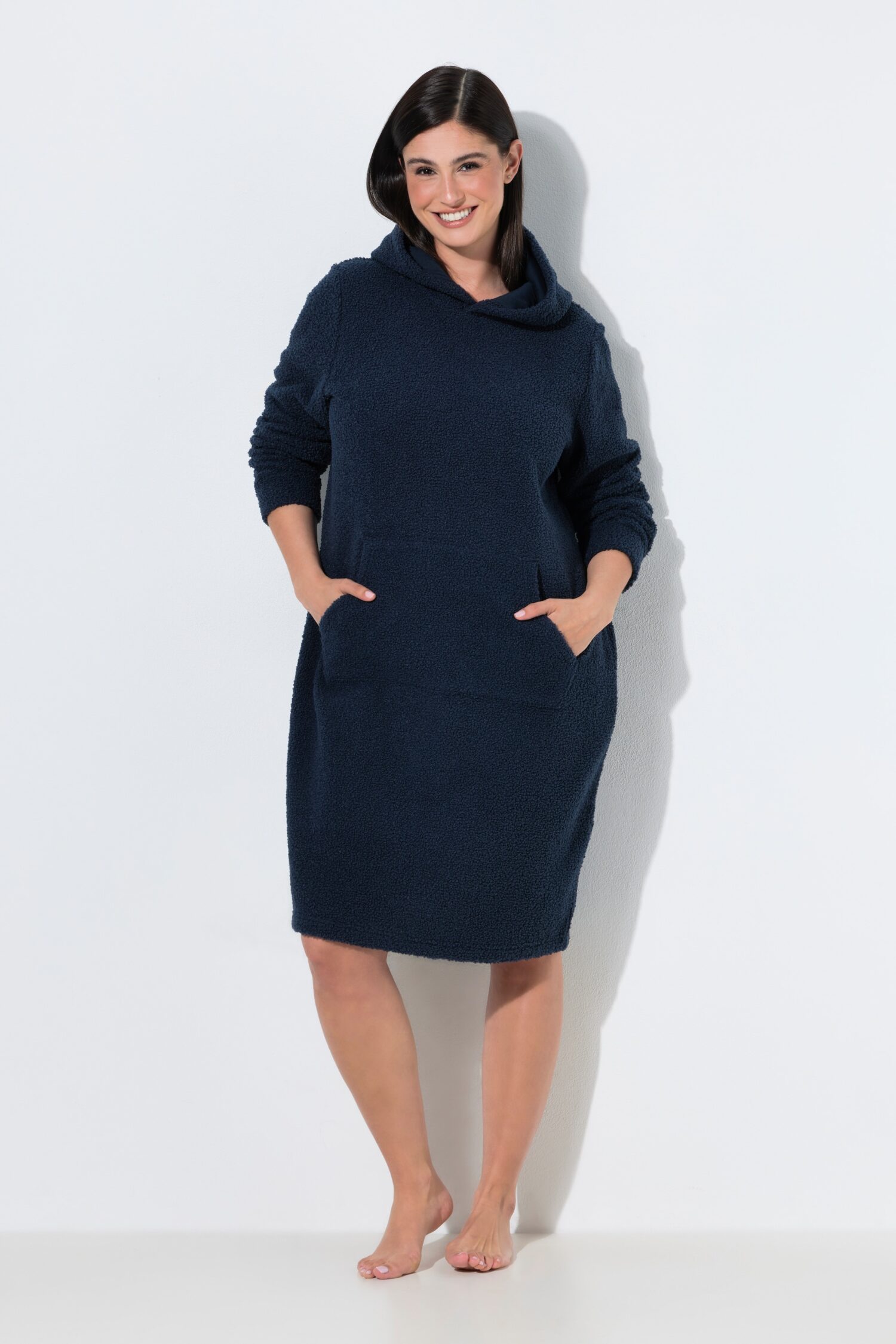 Φόρεμα loungewear oversized με κουκούλα