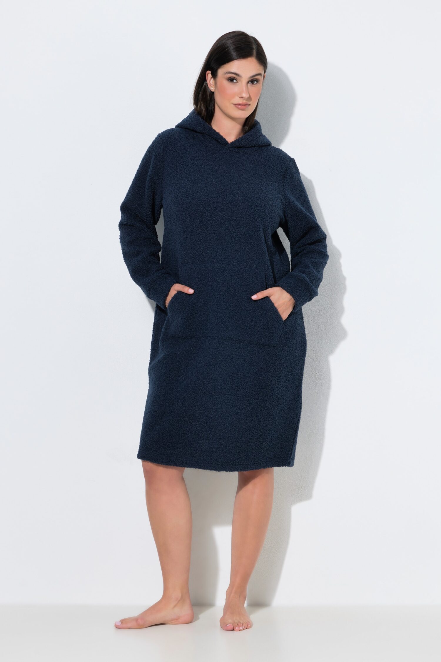Φόρεμα loungewear oversized με κουκούλα