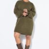 Φόρεμα oversized με βολάν στα φαρδιά μανίκια
