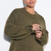 Φόρεμα oversized με βολάν στα φαρδιά μανίκια