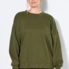 Μπλούζα φούτερ oversized με χαμηλούς ώμους