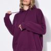 Μπλούζα φούτερ σε cropped oversized με κουκούλα