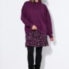 Μπλούζα φούτερ σε cropped oversized με κουκούλα