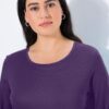 Μπλούζα με στενή εφαρμογή και στρογγυλή λαιμόκοψη