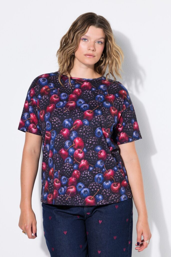 Μπλούζα oversized με berries print