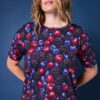 Μπλούζα oversized με berries print