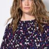 Μπλούζα oversized με λεοπάρ print