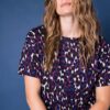 Μπλούζα oversized με λεοπάρ print