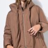 Μπουφάν μακρύ, oversized με φερμουάρ διπλής κατεύθυνσης
