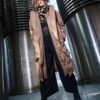 Μπουφάν μακρύ, oversized με φερμουάρ διπλής κατεύθυνσης