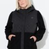 Μπουφάν με άνετη εφαρμογή fleece και καπιτονέ