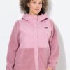 Μπουφάν με άνετη εφαρμογή fleece και καπιτονέ