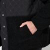 Μπουφάν με άνετη εφαρμογή fleece και καπιτονέ