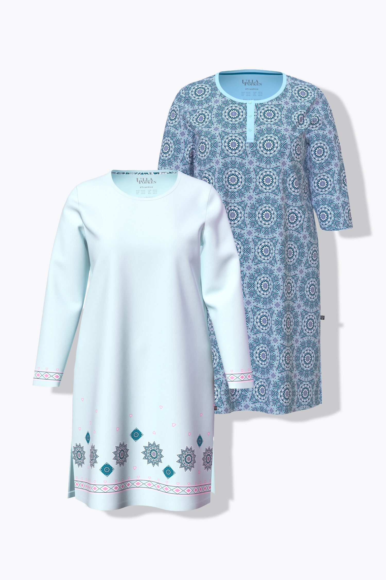 Νυχτικά oversized με mandala print σε συσκευασία 2 τεμαχίων