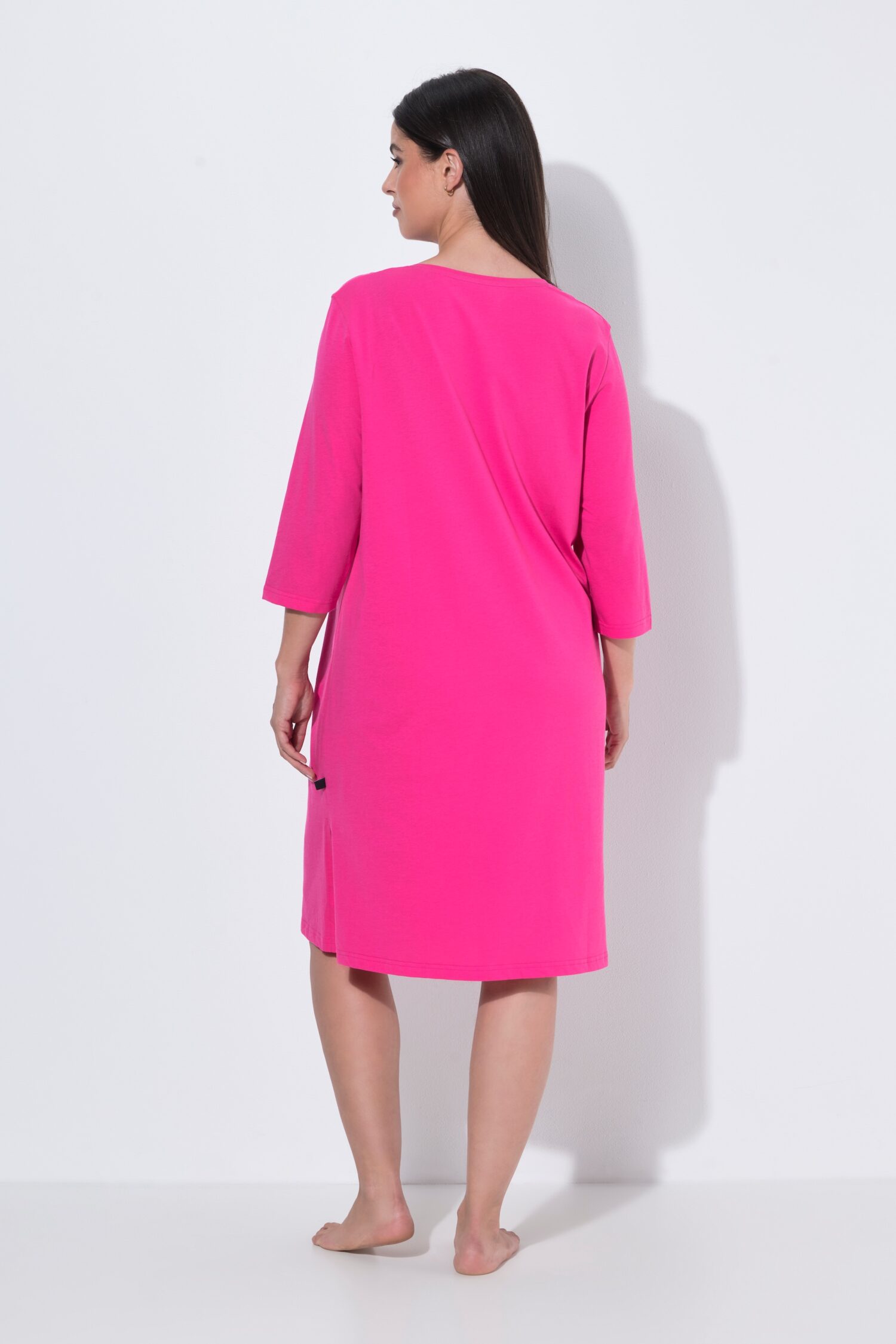 Νυχτικό oversized με τύπωμα και μανίκια 3/4
