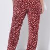 Παντελόνι loungewear με βελούδινη υφή και σχέδιο