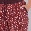 Παντελόνι loungewear με βελούδινη υφή και σχέδιο